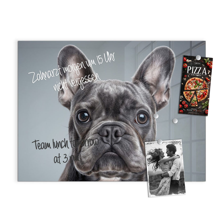 Maße Magnettafel - Französische Bulldogge