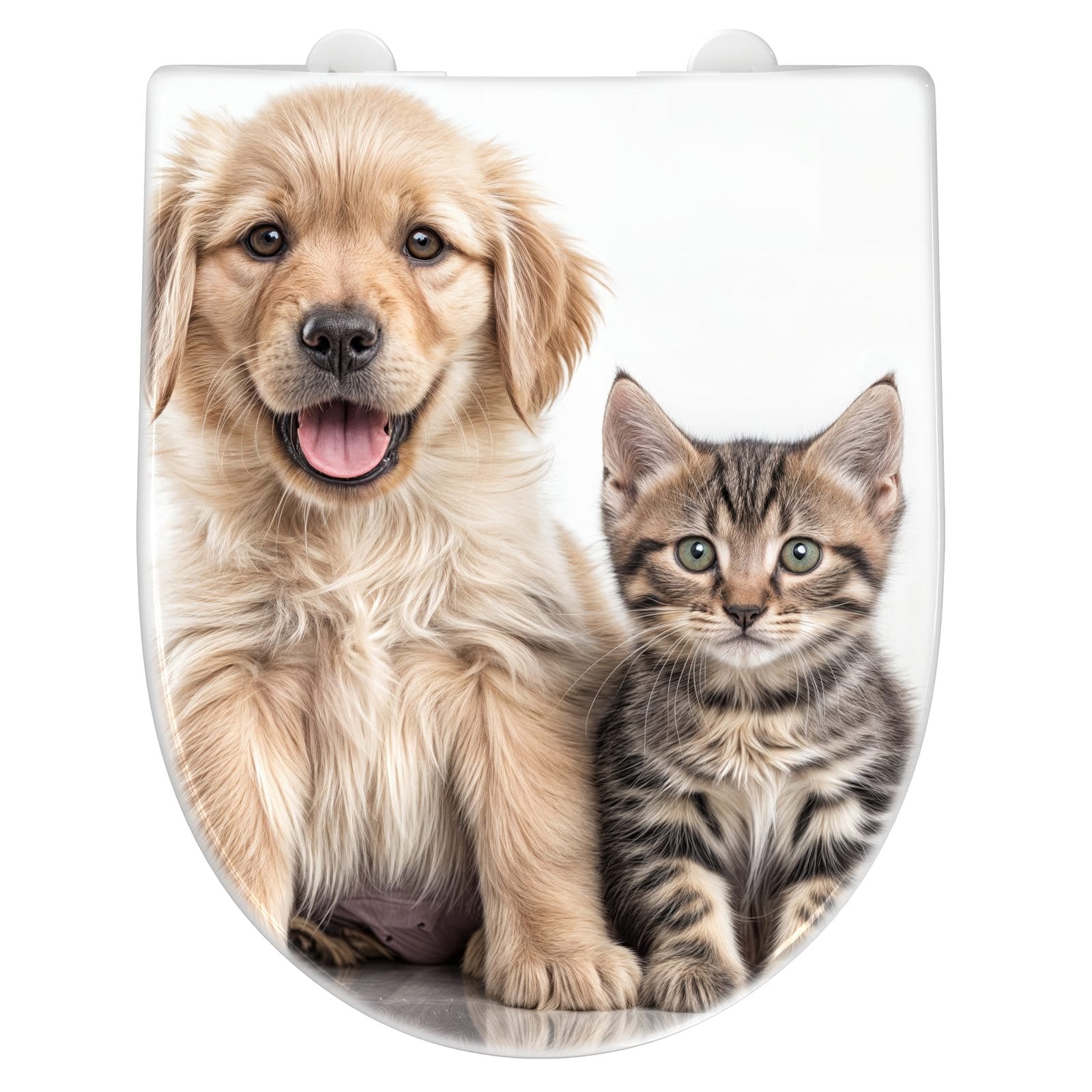 WC-Sitz mit Absenkautomatik Katze und Hund