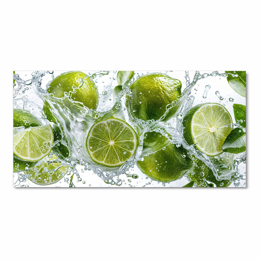 Maße Küchenläufer - Limetten mit Blättern