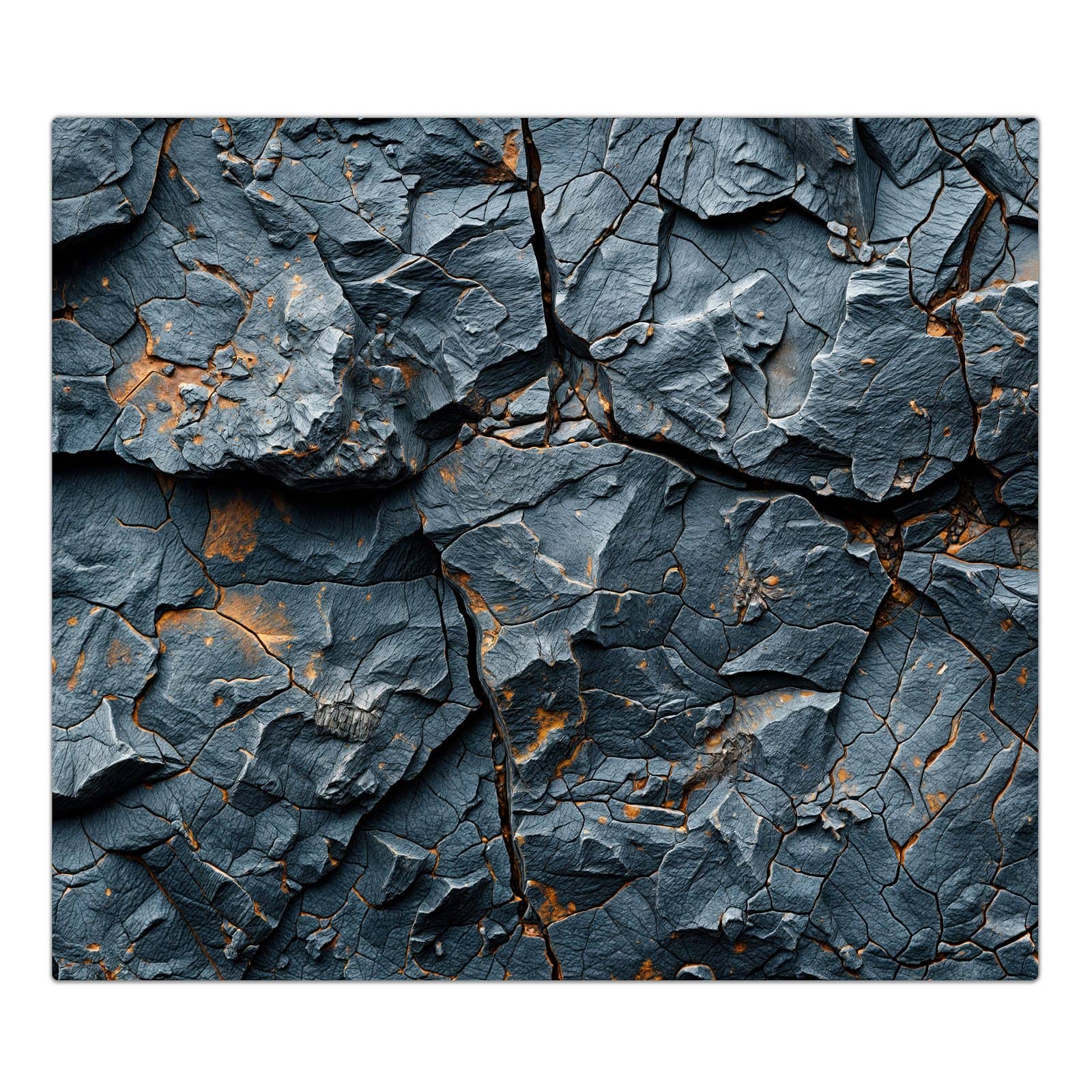 1-teilige Abdeckplatten für den Herd mit Gesteinsformation-Motiv in der Frontansicht #grösse_1-Teilig (60x52cm)