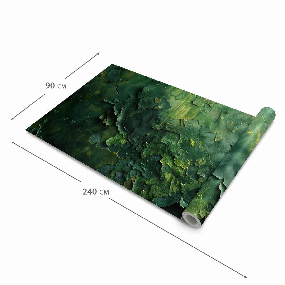 UV-beständiger rutschfester Küchenteppich mit Motiv Oberfläche von Verwitterte in der Grösse 80x200 cm