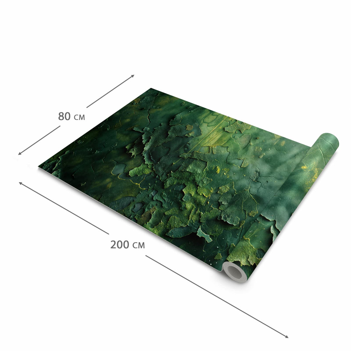 Formstabiler rutschfester Küchenteppich mit Motiv Oberfläche von Verwitterte in der Grösse 80x200 cm