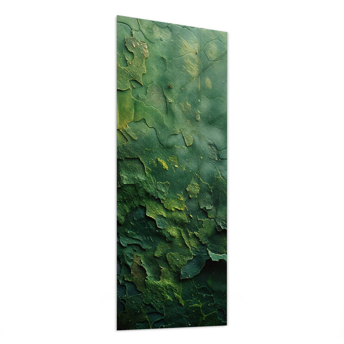 Glasbild Abblätterndes Grün von der Seite, 4 mm Echtglas