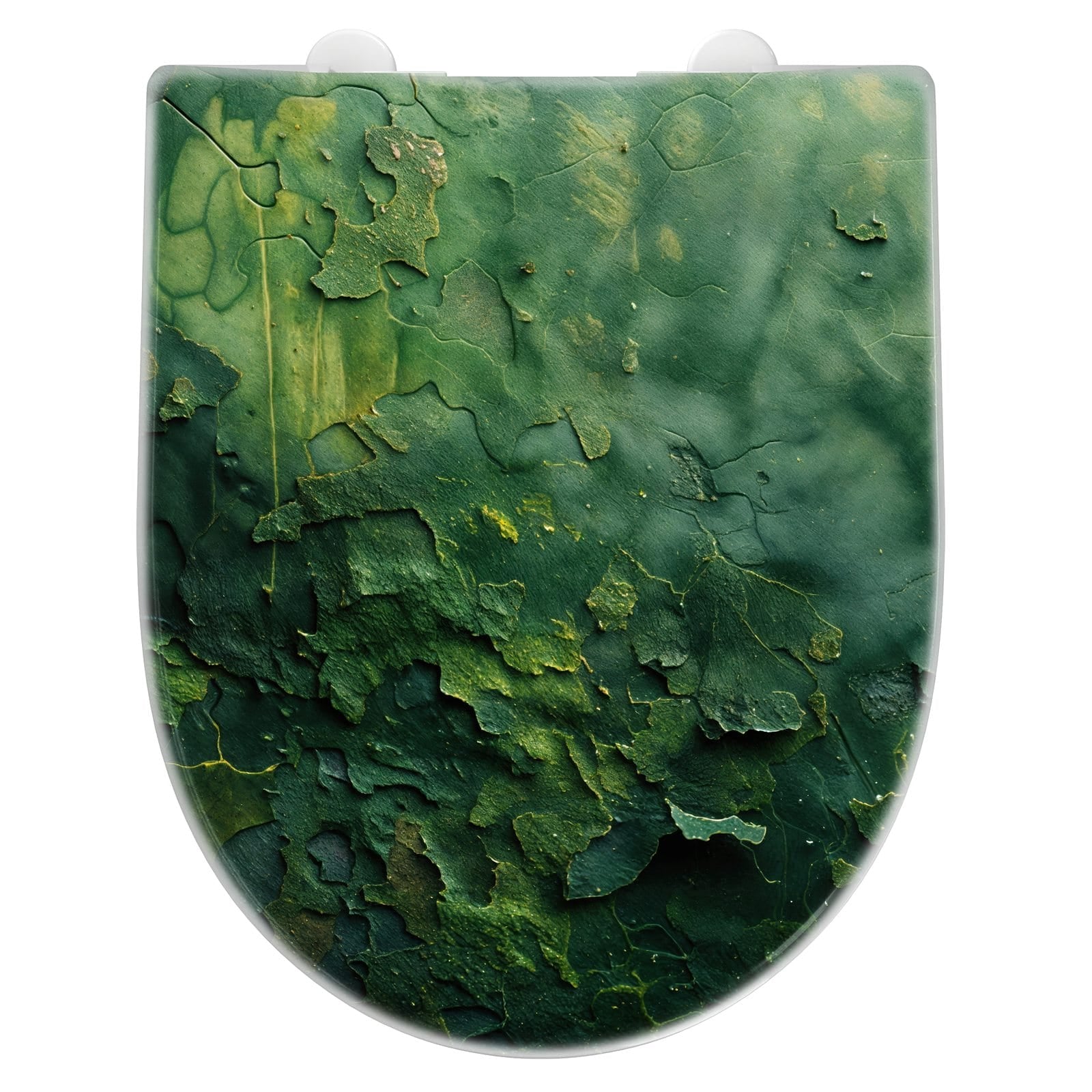 WC-Sitz mit Absenkautomatik Oberfläche von Verwitterte