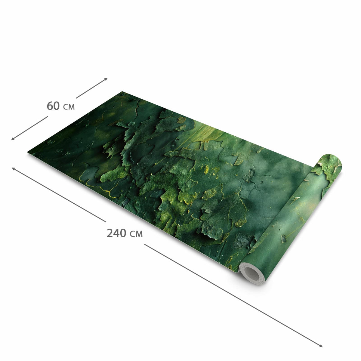 Bodenschonender Bodenläufer Teppich mit Motiv Oberfläche von Verwitterte in der Grösse 80x200 cm