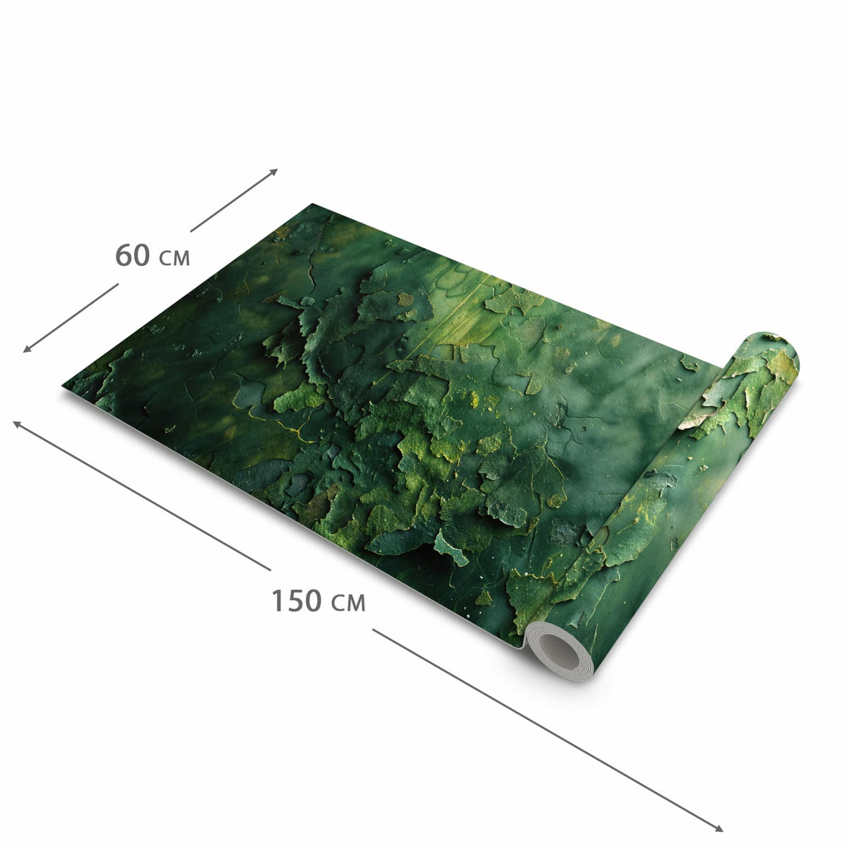 Rutschfester Küchenteppich mit Motiv Oberfläche von Verwitterte in der Grösse 60x90 cm