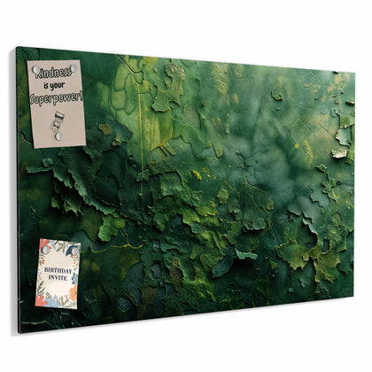 Metall Magnettafel mit dem Motiv Abblätterndes Grün