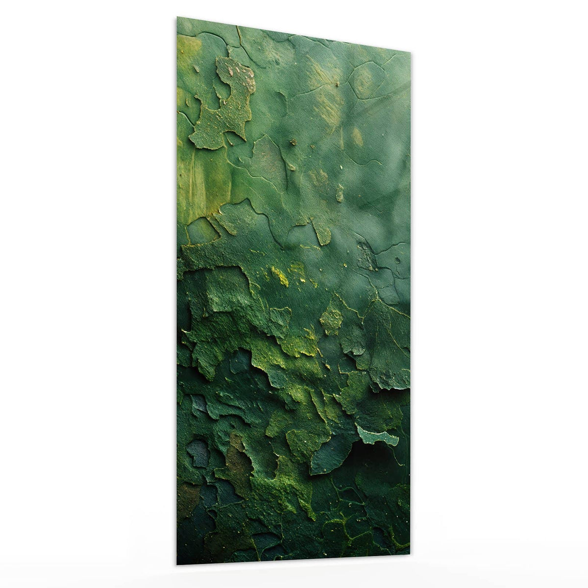 Glasbild Abblätterndes Grün von der Seite, 4 mm Echtglas