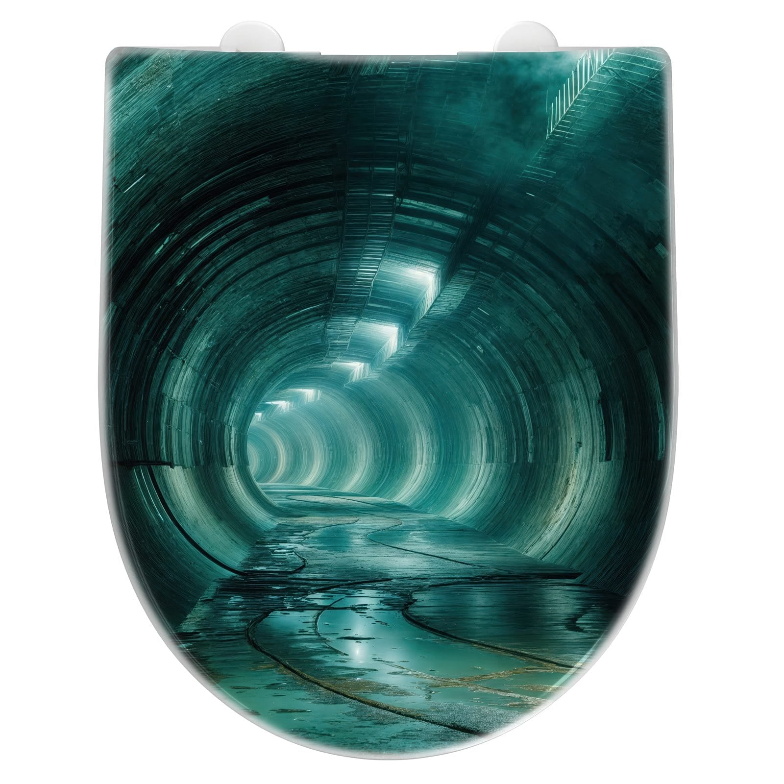 WC-Sitz mit Absenkautomatik Verlassener Tunnel