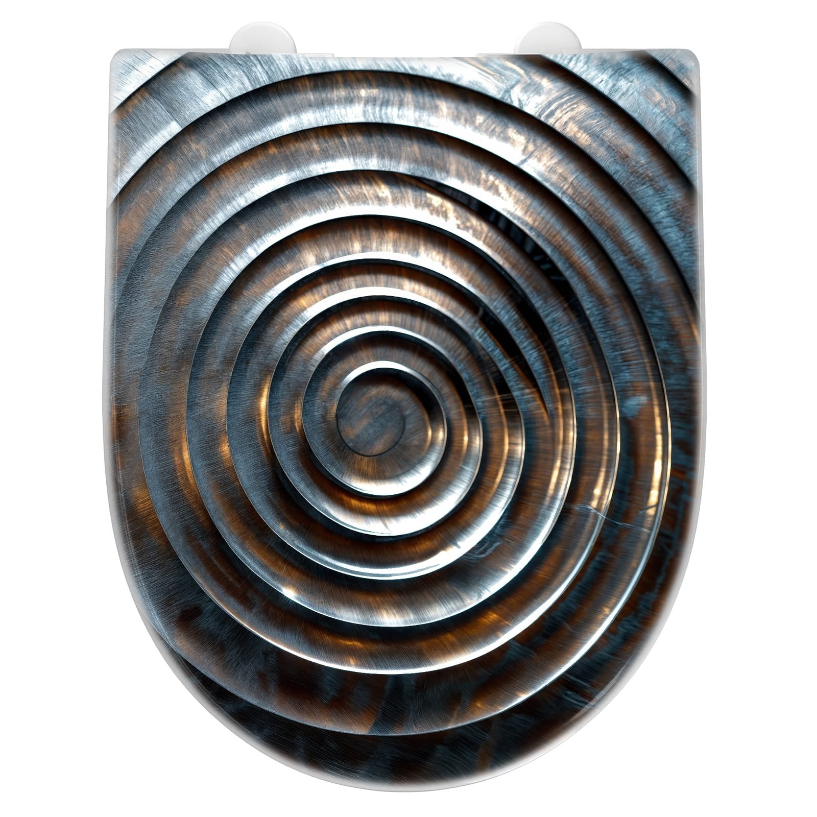 WC-Sitz mit Absenkautomatik Metallische Spiralen