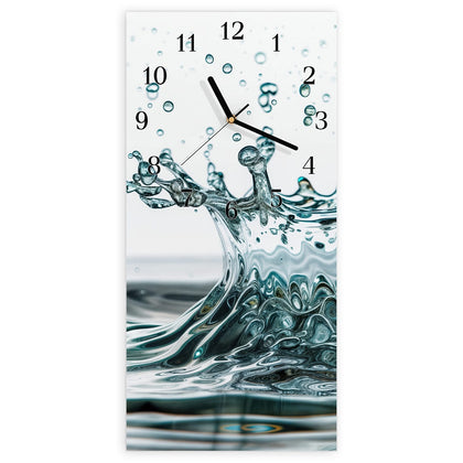 Wanduhr mit dem Motiv Spritzende Wasserkrone