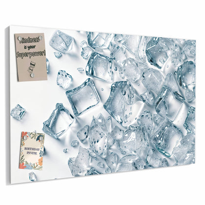 Metall Magnettafel mit dem Motiv Verstreute Eiswürfel