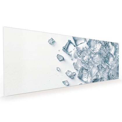 Küchenrückwand mit dem Motiv Verstreute Eiswürfel