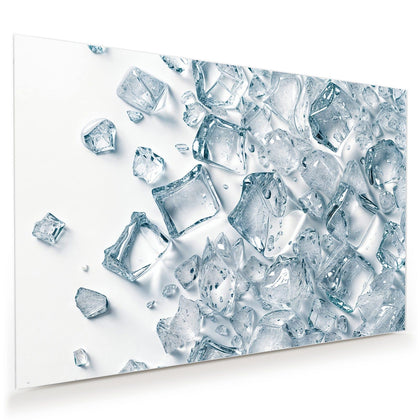 Wandbild mit dem Motiv Verstreute Eiswürfel