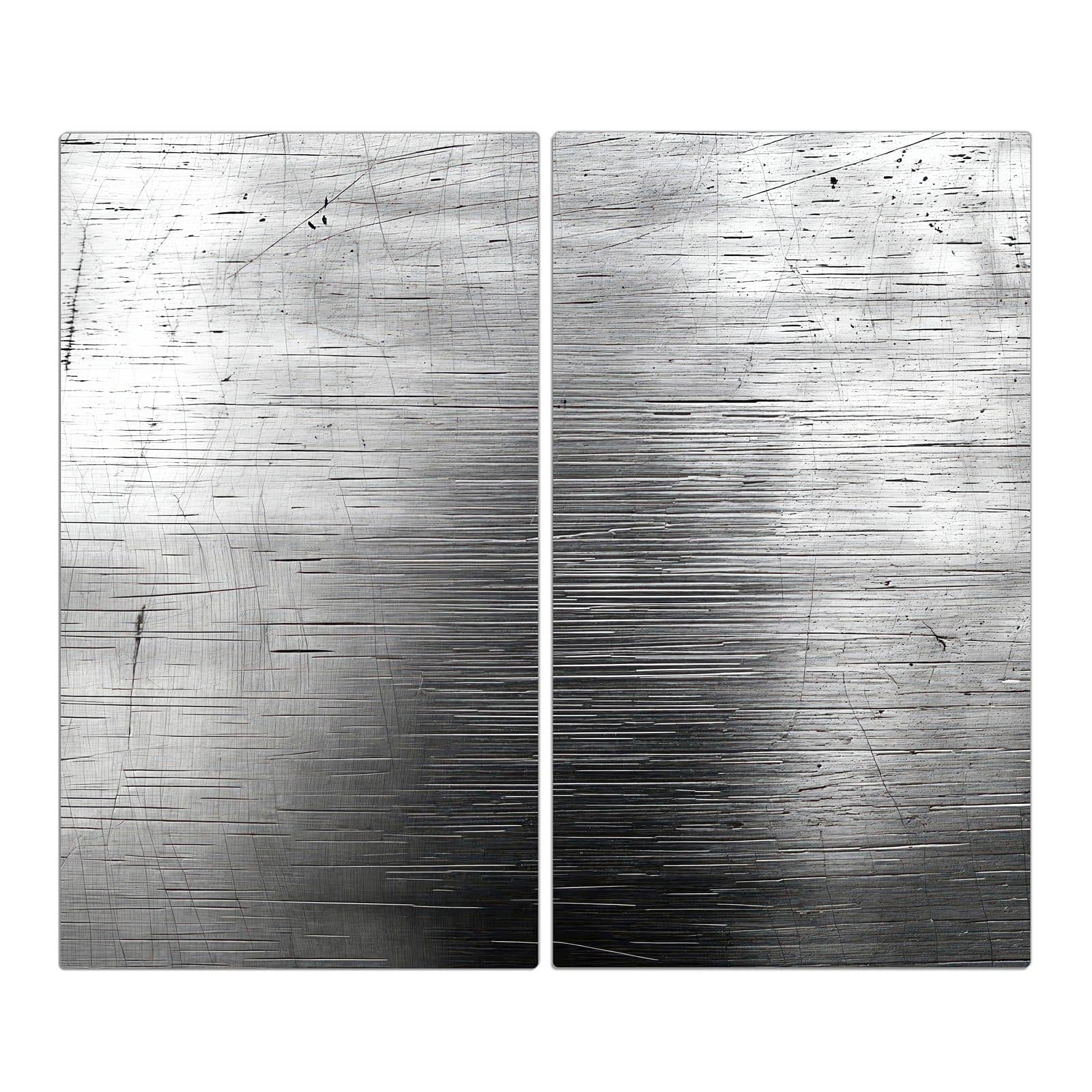 2-teilige Abdeckplatten für Ceranfeld mit Strukturierte Oberfläche-Motiv in der Frontansicht #grösse_2-Teilig (60x52cm)