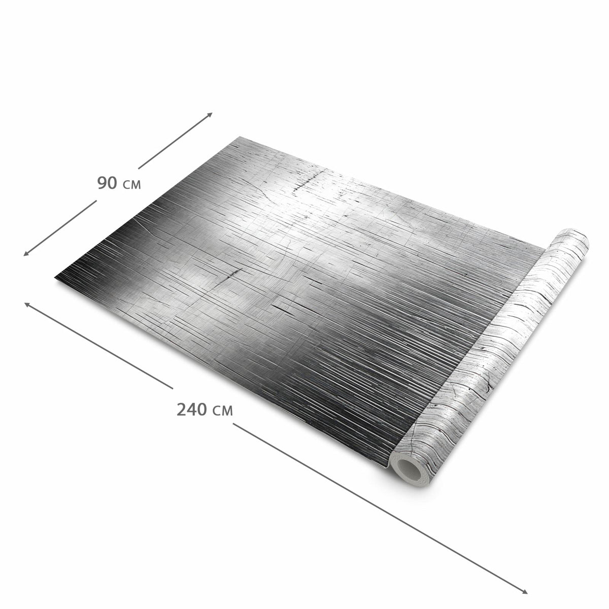 Fleckenresistenter langer Teppich mit Motiv Strukturierte Oberfläche in der Grösse 90x240 cm