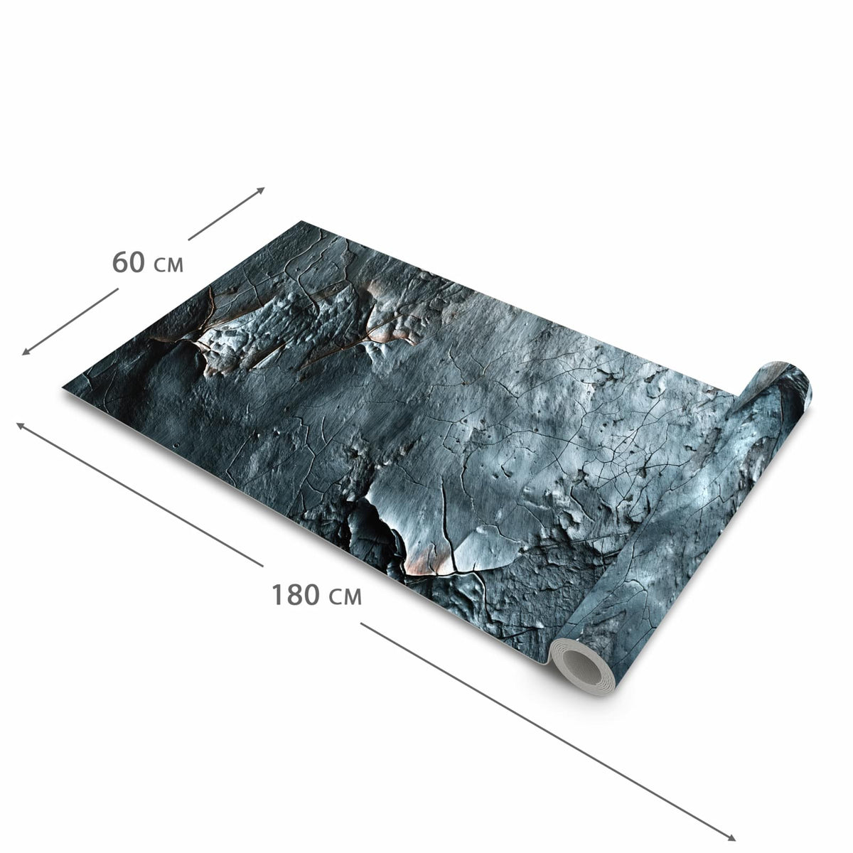 Formstabiler großer Küchenteppich mit Motiv Oberfläche von Strukturierte in der Größe 80x300 cm