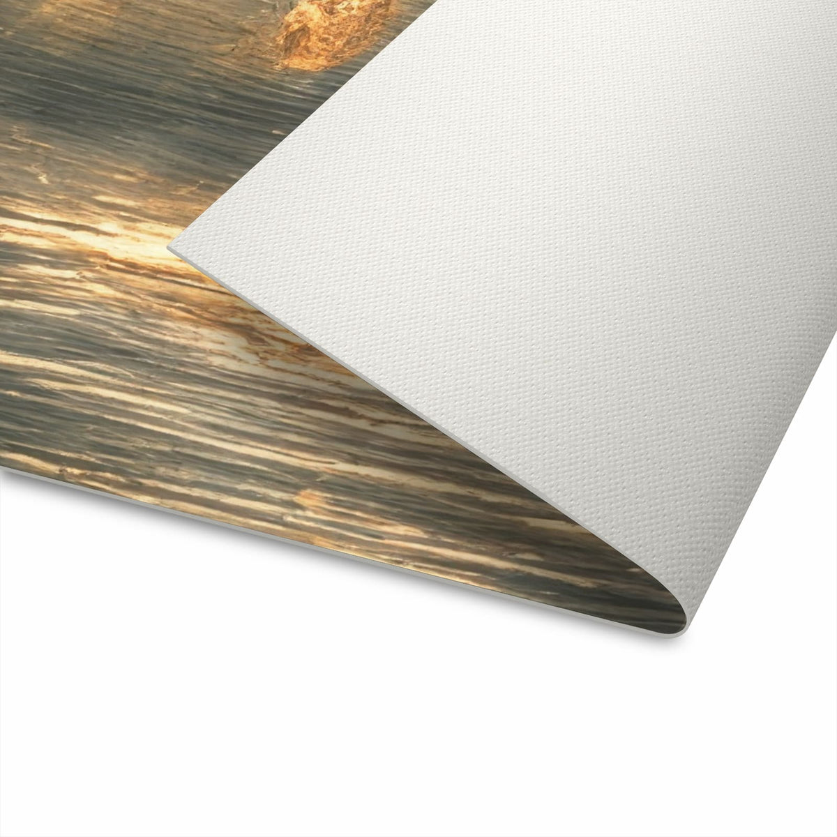 Läufer für Eingangsbereich mit Motiv Metallplatte Vintage - sicher aufbewahrt in Unterseite