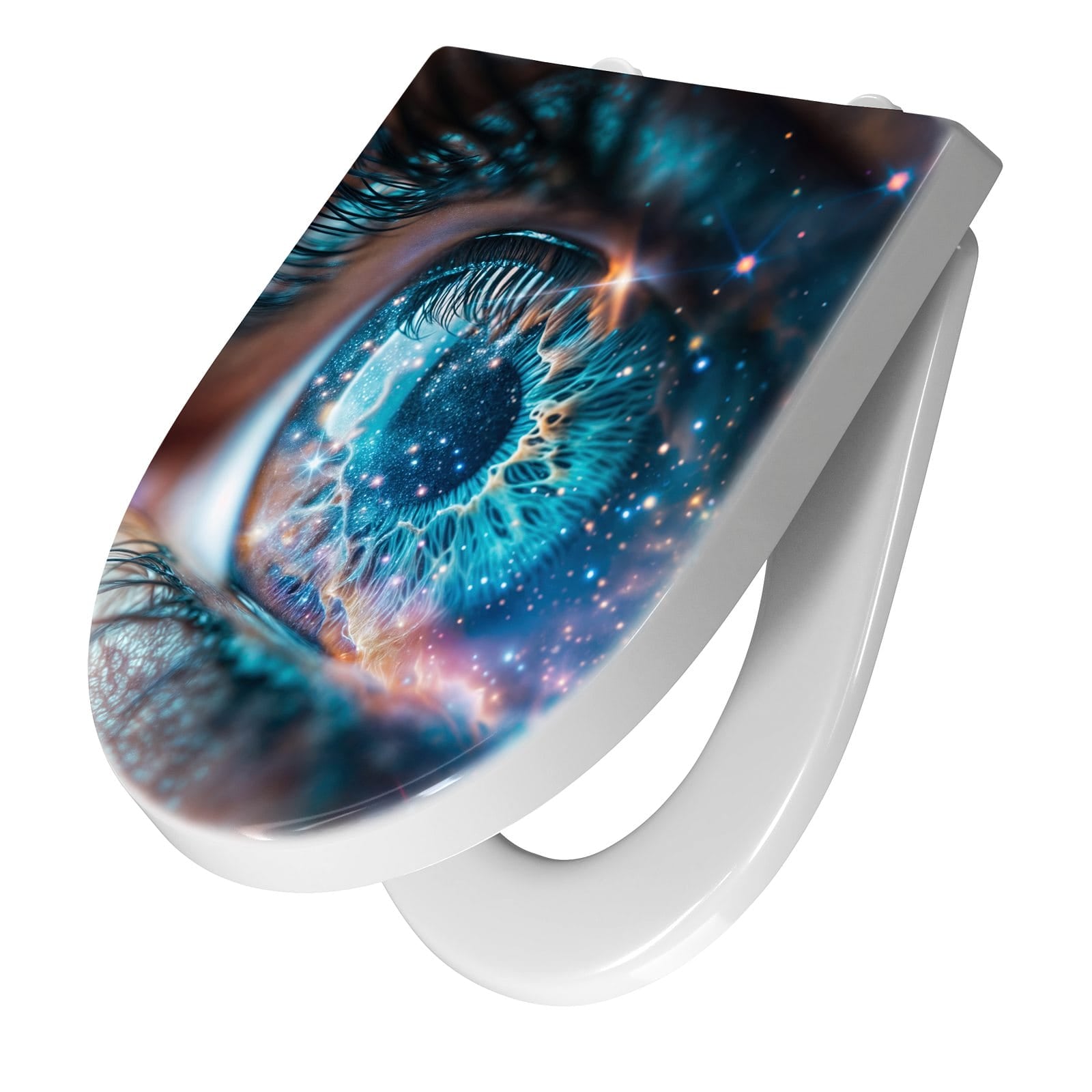 WC-Sitz mit Absenkautomatik Galaktisches Auge