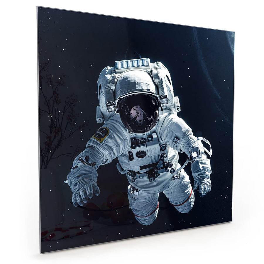 Maße Küchenrückwand Schwebender Astronaut aus Glas
