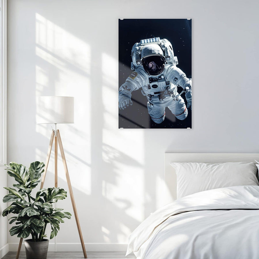 Maße Wandbild - Schwebender Astronaut - Hochformat