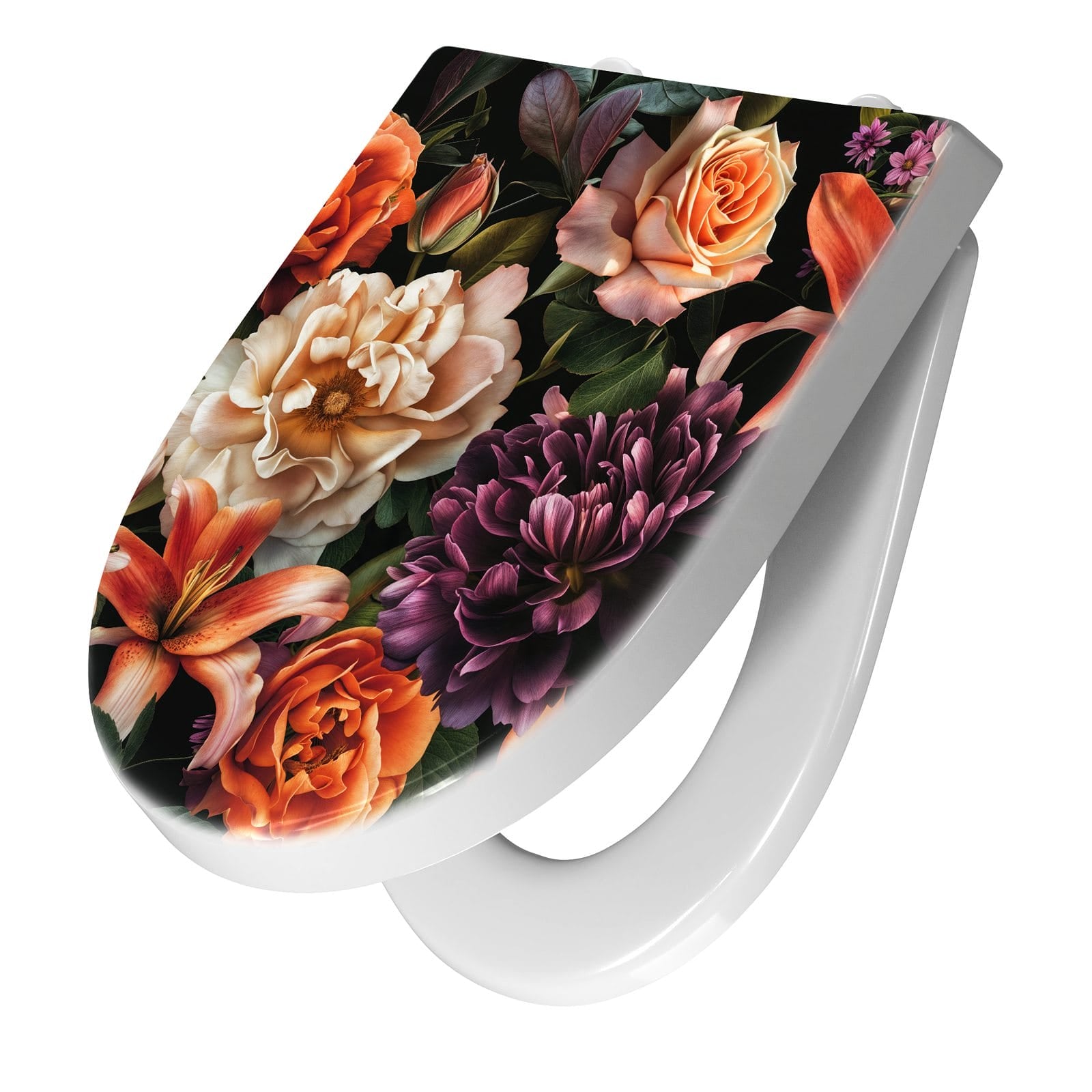 WC-Sitz mit Absenkautomatik Blumenpracht