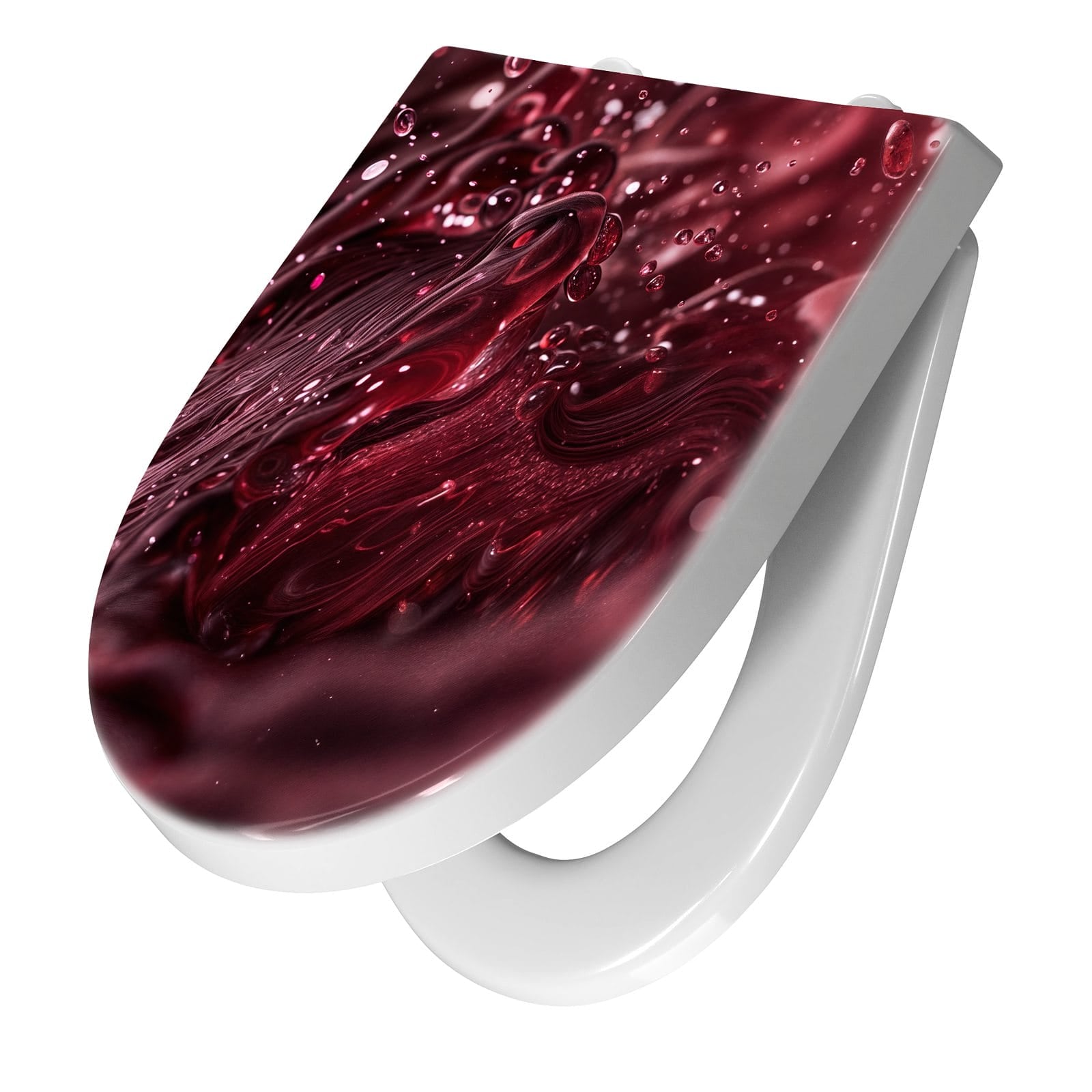 WC-Sitz mit Absenkautomatik Wirbelnde Flüssigkeit