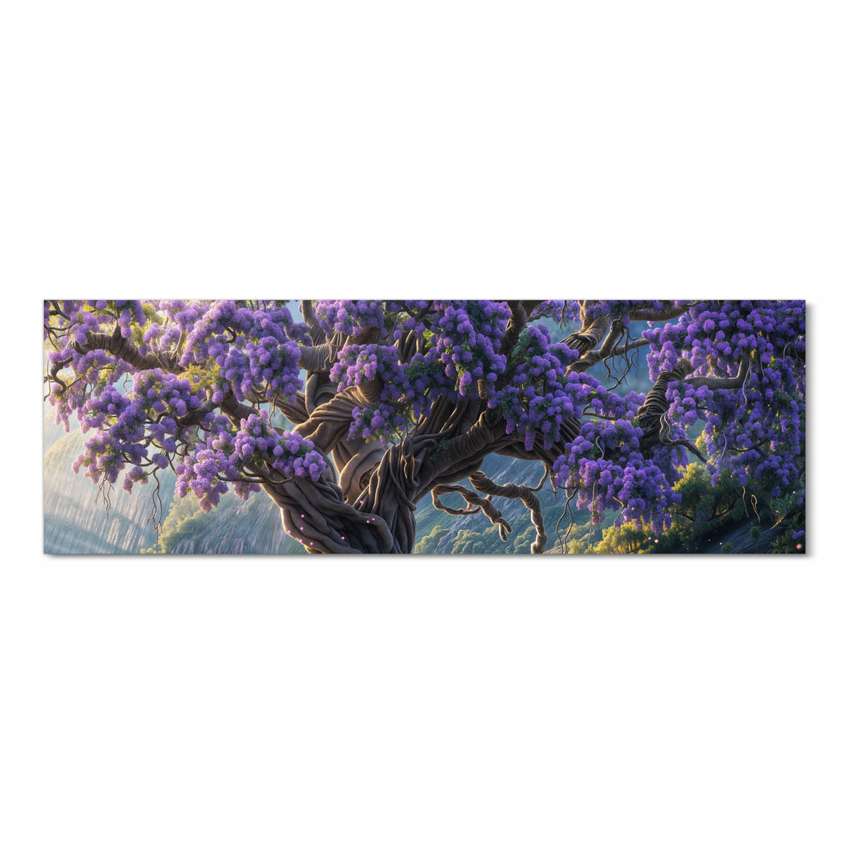 Geräuschdämpfender Küchenteppich mit Motiv Magischer Baum in Frontansicht