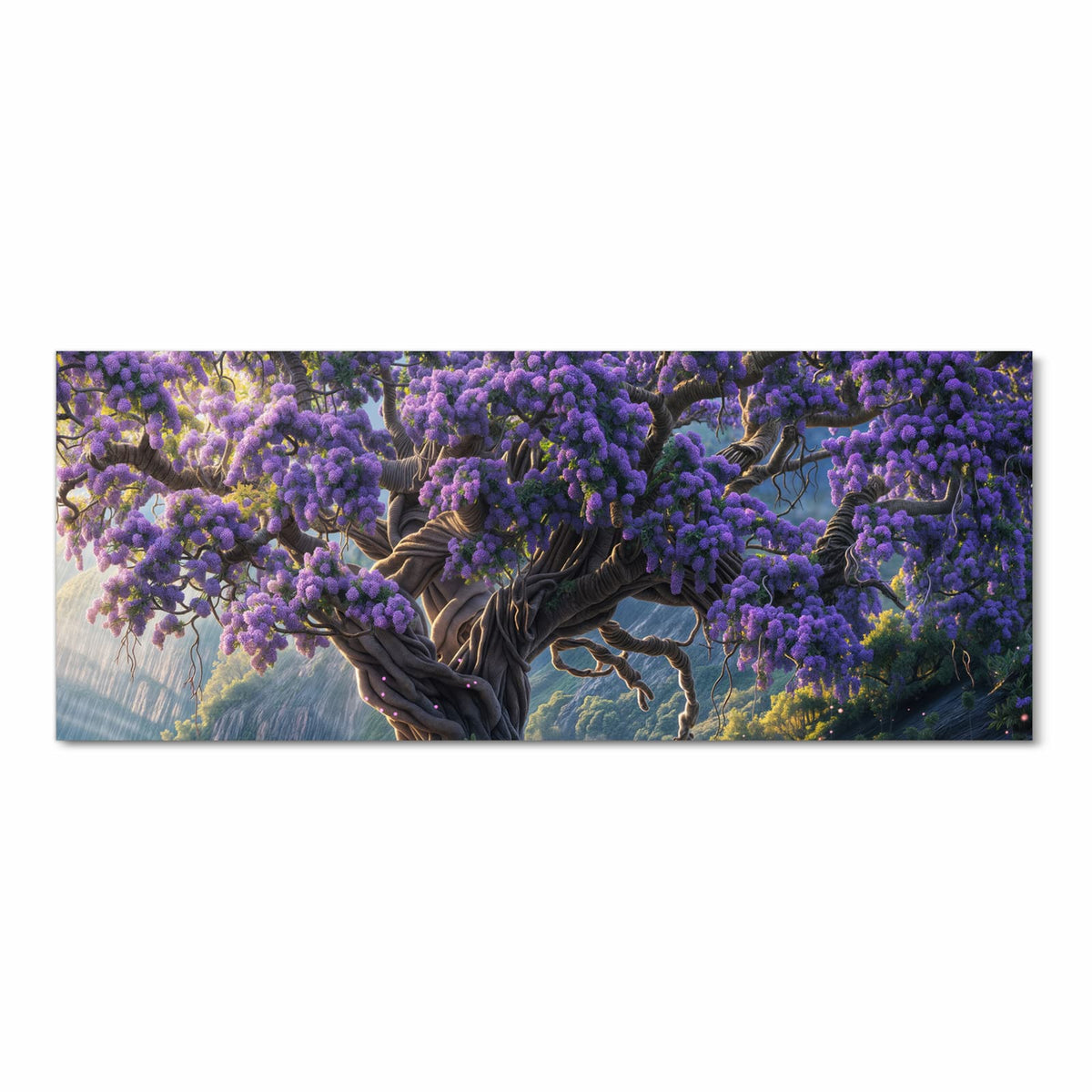 Zeitsparender Küchenteppich mit Motiv Magischer Baum in Frontansicht