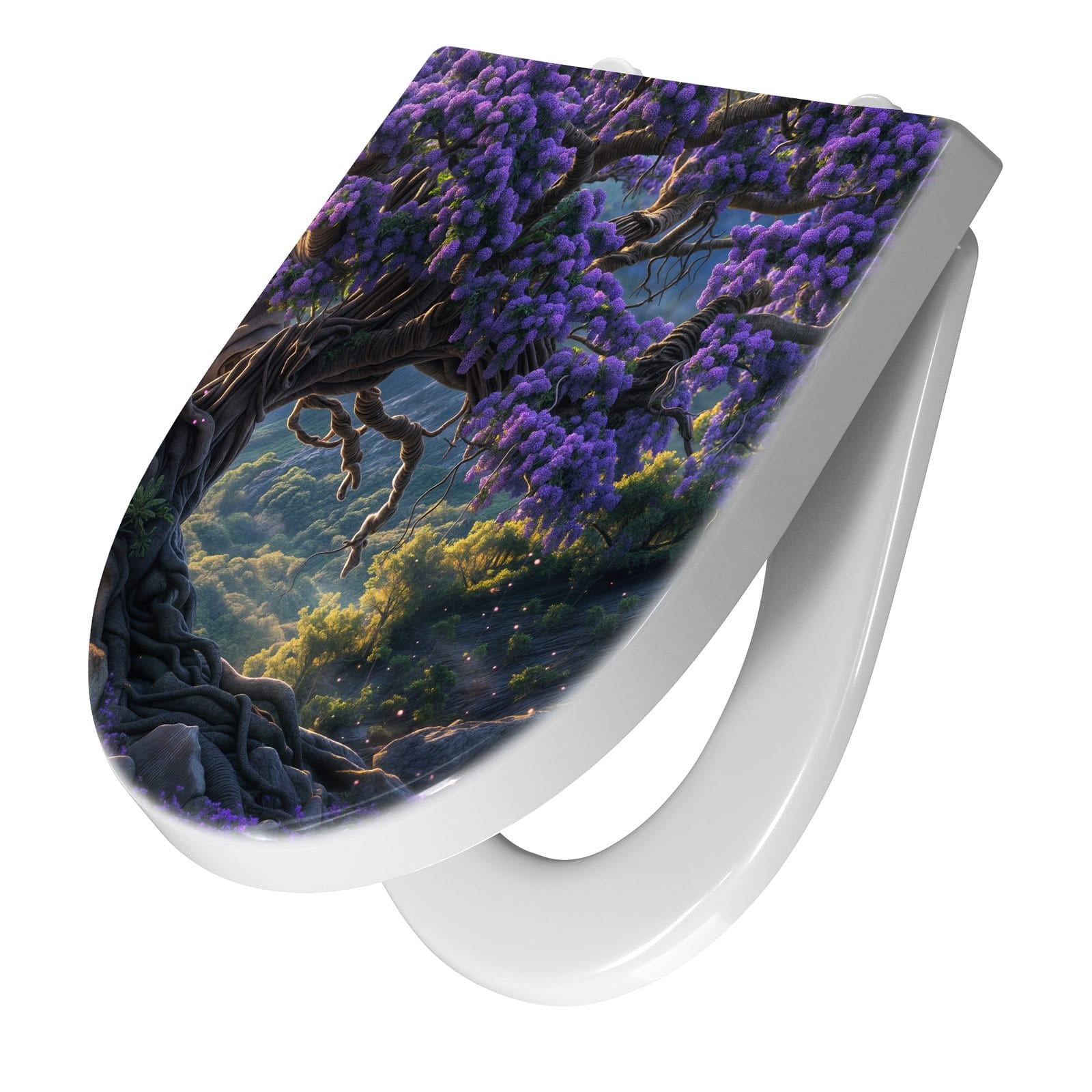 WC-Sitz mit Absenkautomatik Magischer Baum