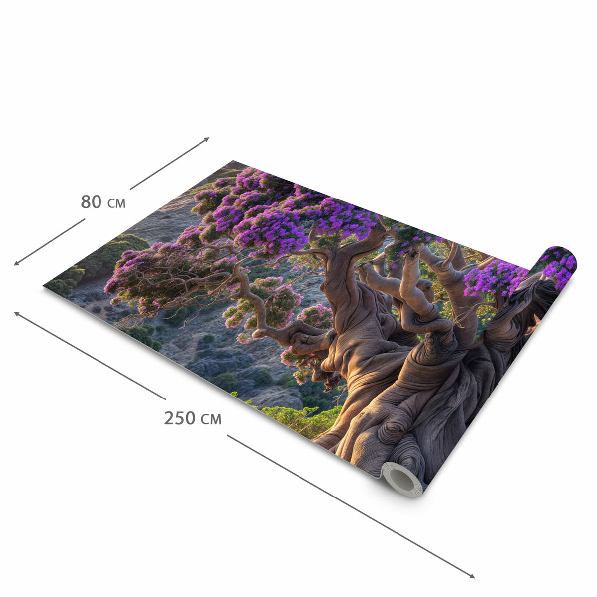 Organisierender Küchenläufer mit Motiv Alter Weiser Baum in der Grösse 80x250 cm