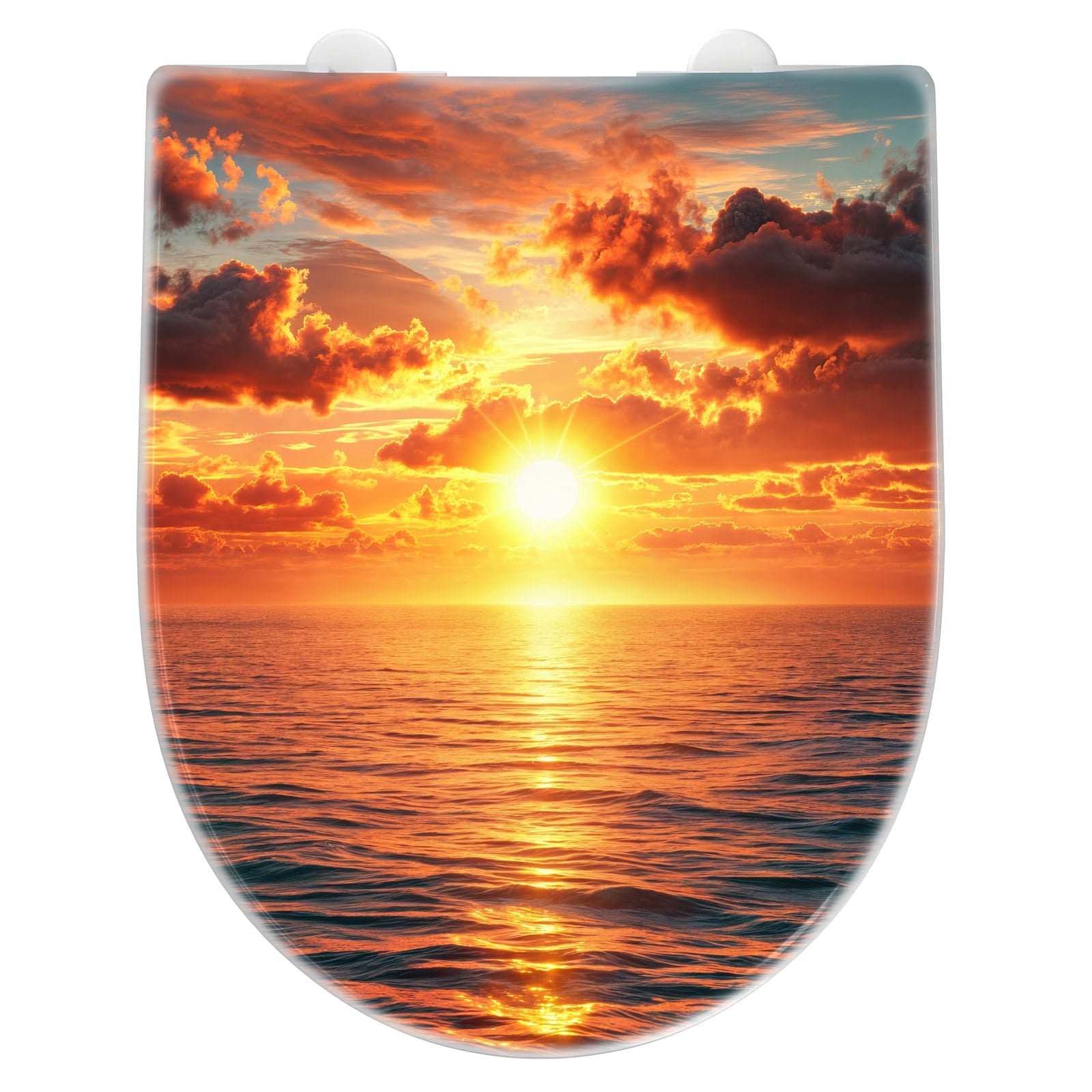 WC-Sitz mit Absenkautomatik Sonnenuntergang Meer