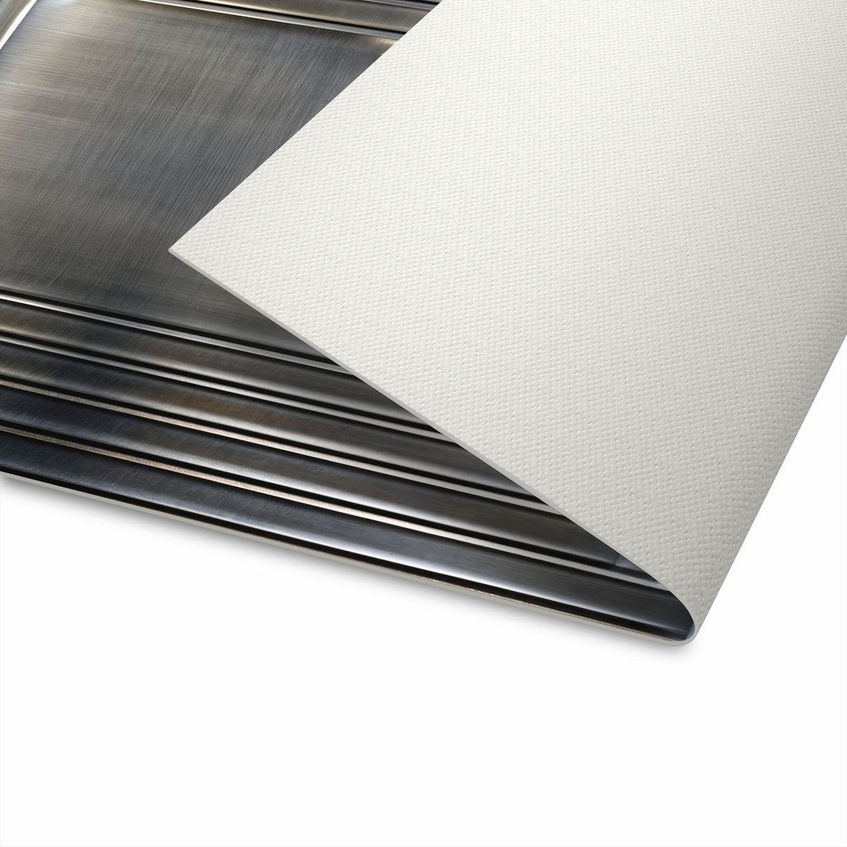 Küchenläufer mit Motiv Metallrahmen für angenehme Haptik in der Unterseite