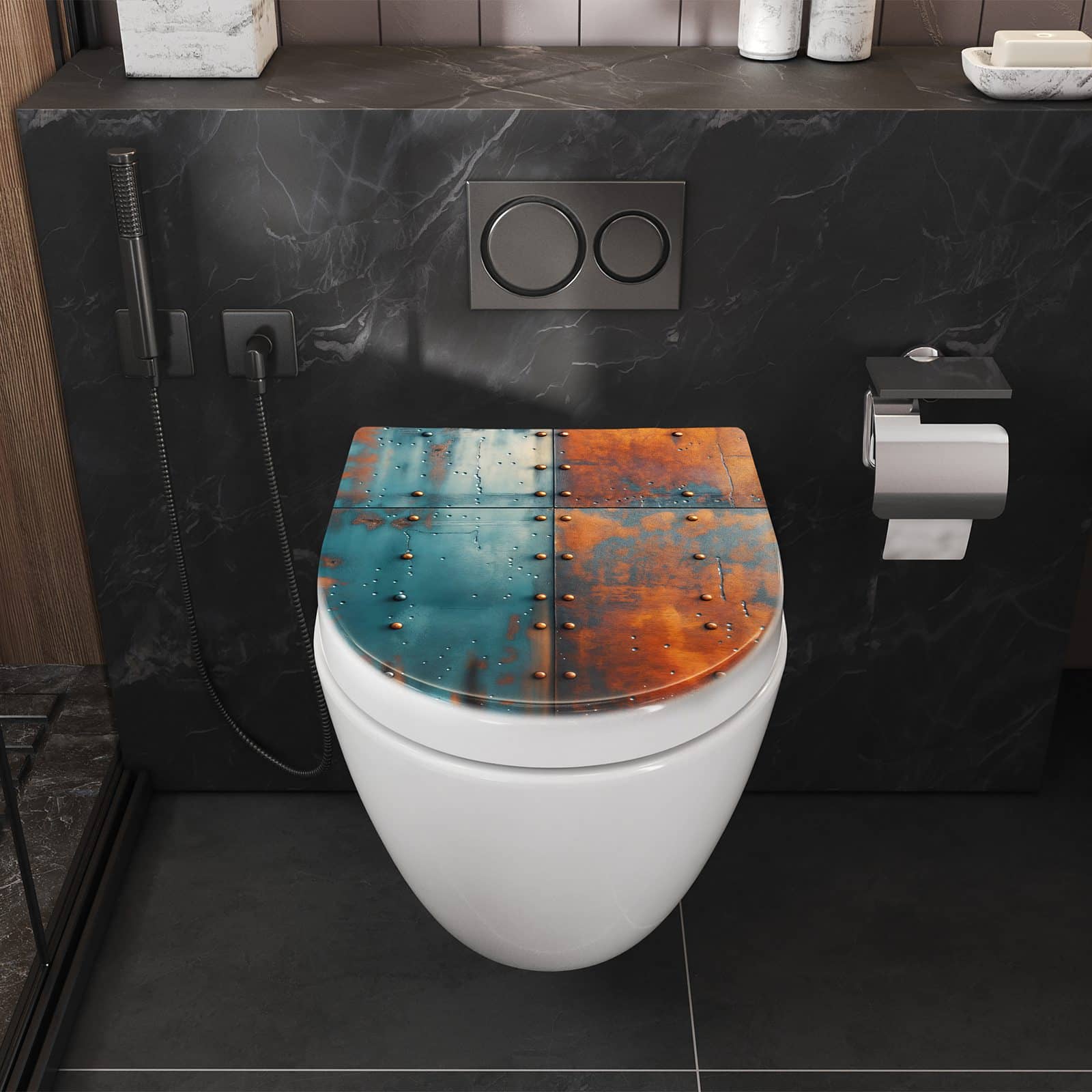 WC-Sitz mit Absenkautomatik Industriedesign