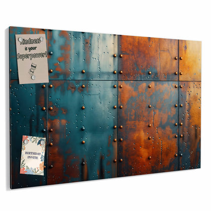 Metall Magnettafel mit dem Motiv Genietetes Blech