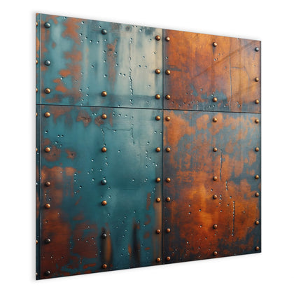 Magnettafel mit dem Motiv Genietetes Blech