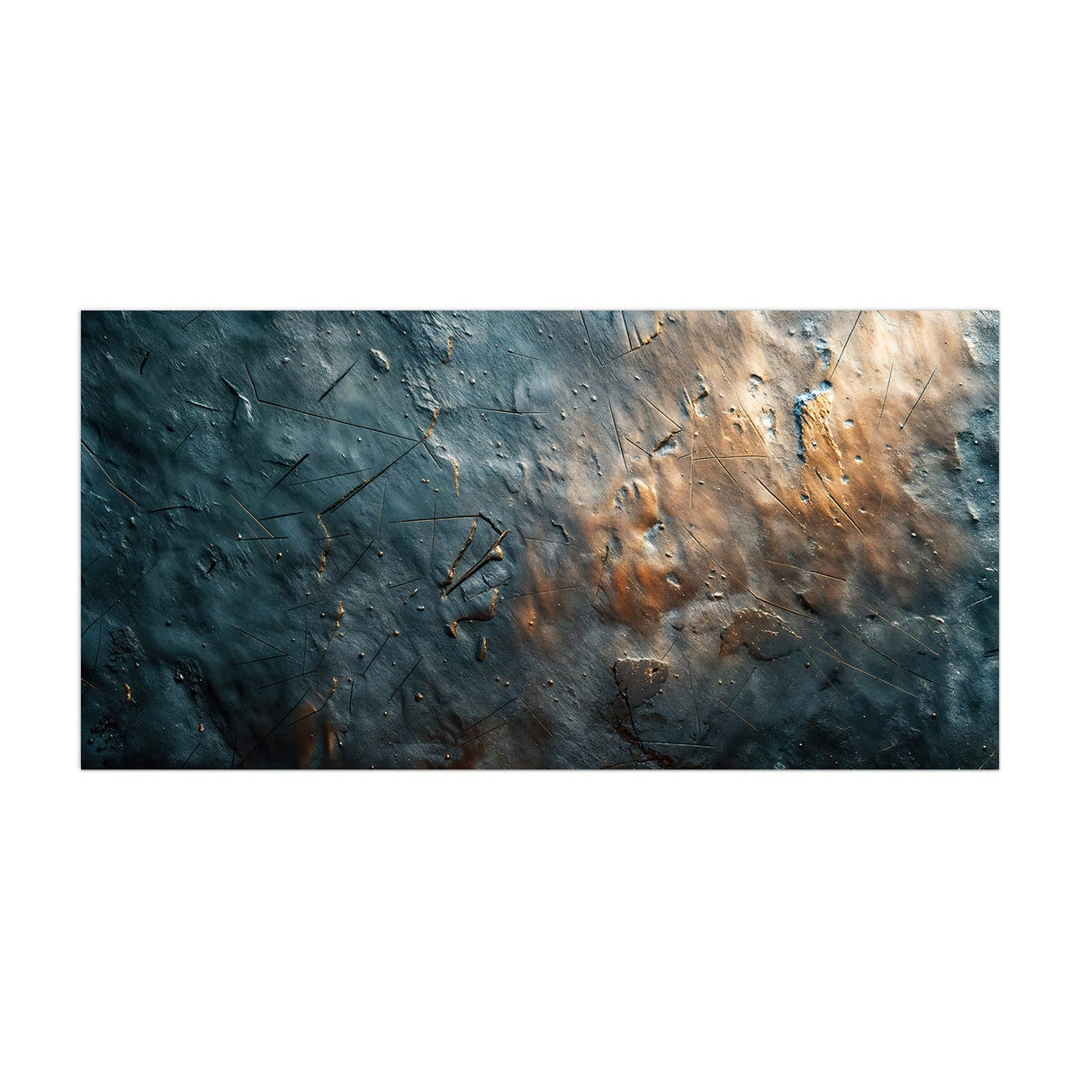 Küchenrückwand aus Glas Zerkratzter Schiefer im Hochformat, Motiv bildfüllend von vorn