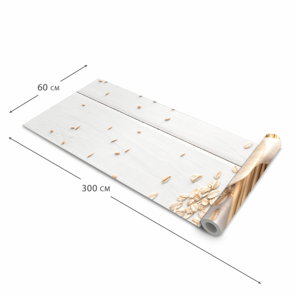 Pflegeleichter waschbarer Küchenläufer mit Motiv Weizenoer Selektion in der Größe 60x90 cm