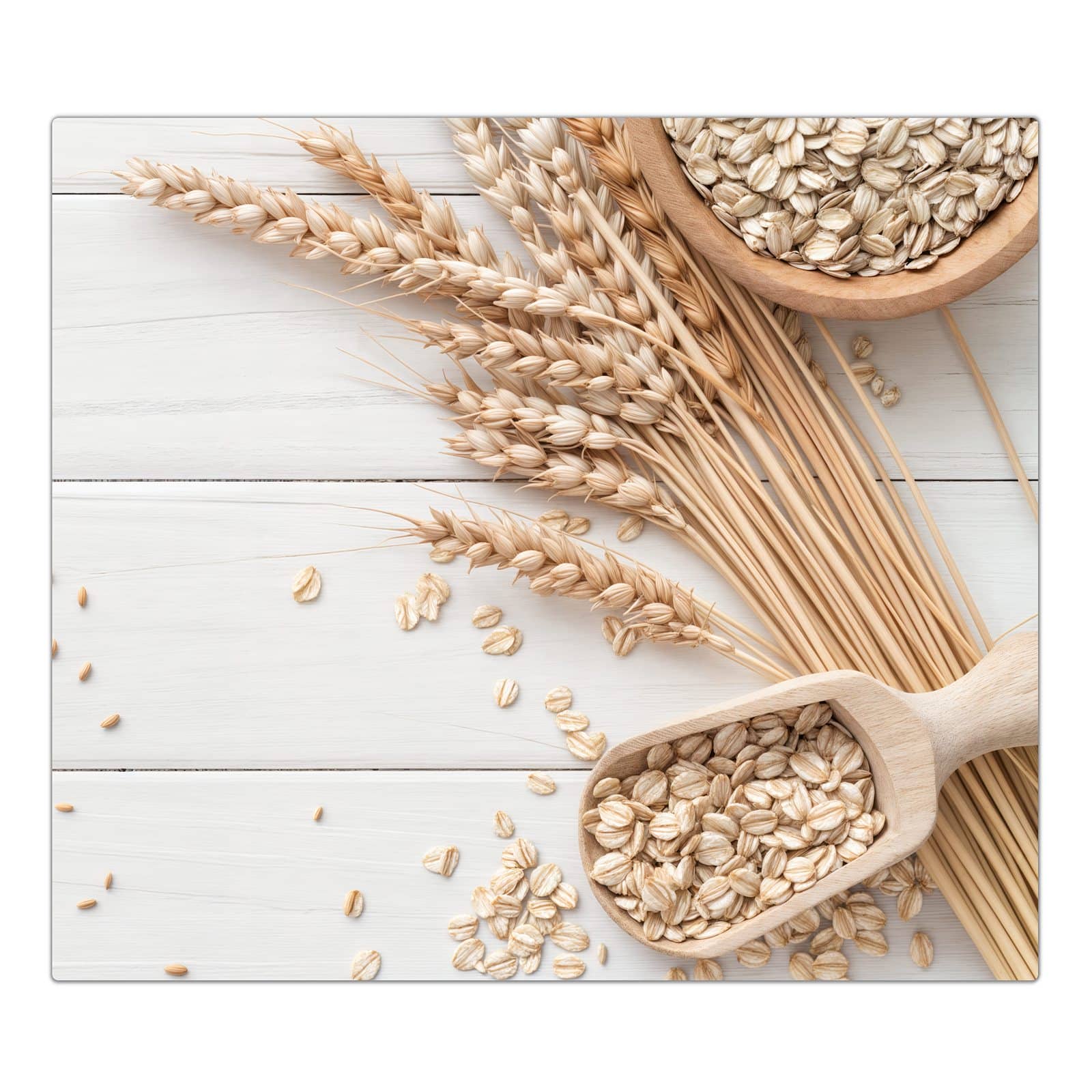 1-teilige Abdeckplatten für den Herd mit Weizenoer Selektion-Motiv in der Frontansicht #grösse_1-Teilig (60x52cm)