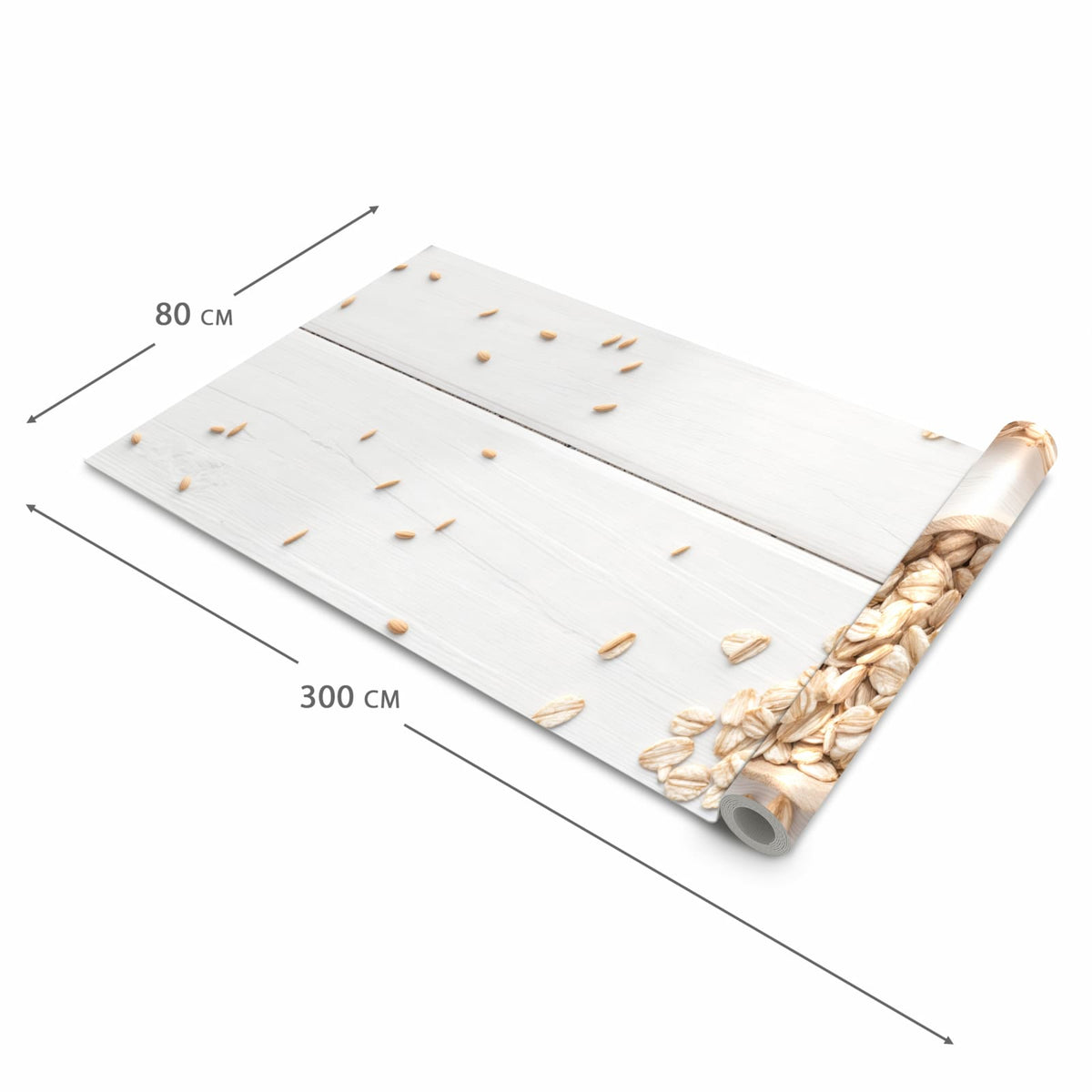 Hygienischer rutschfester Teppich mit Motiv Weizenoer Selektion in der Grösse 60x90 cm