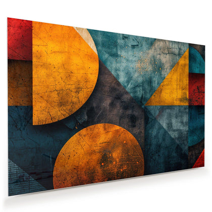 Wandbild mit dem Motiv Kreise und Dreiecke