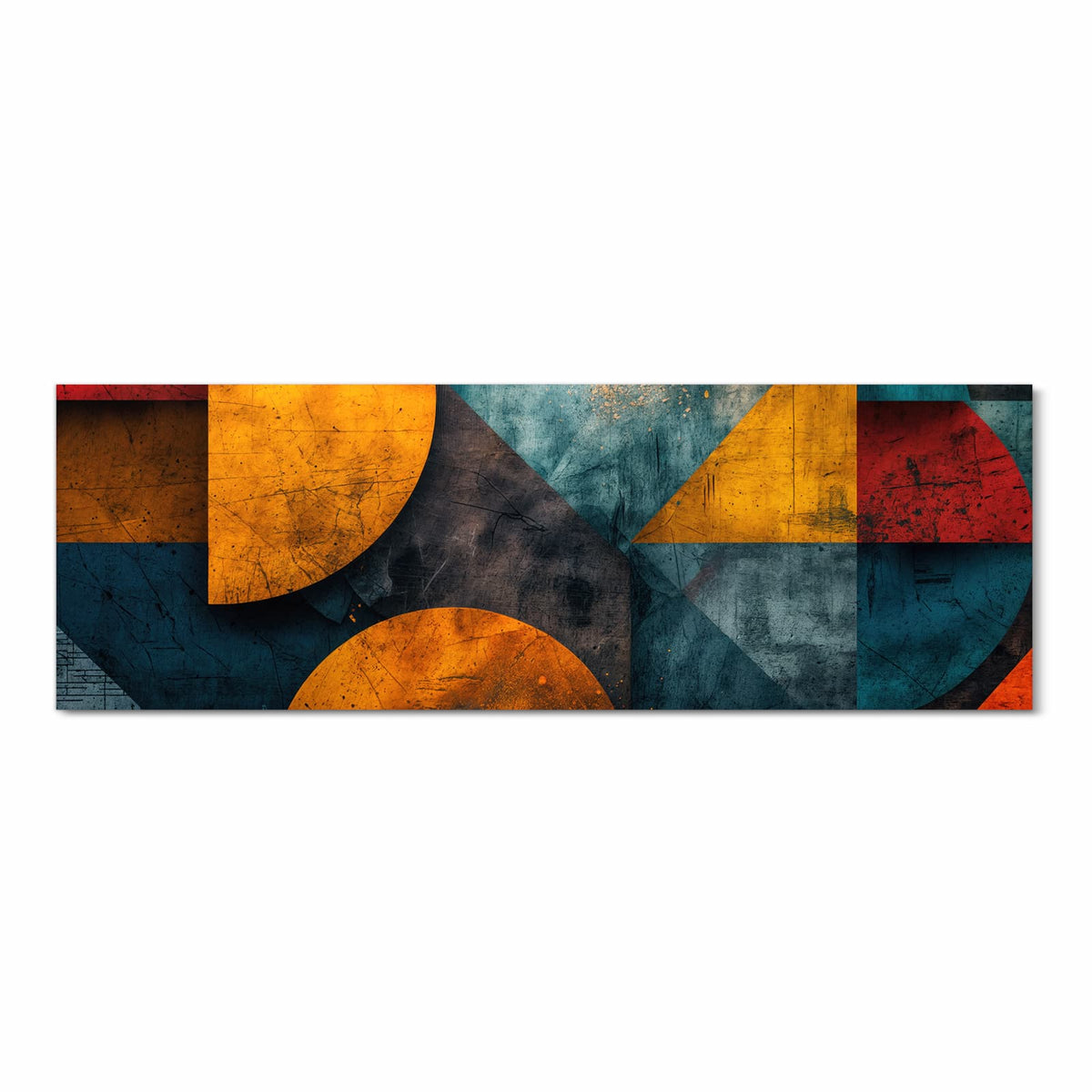 Pflegeleichter Küchenläufer mit Motiv Geometrische Kunst in Frontansicht