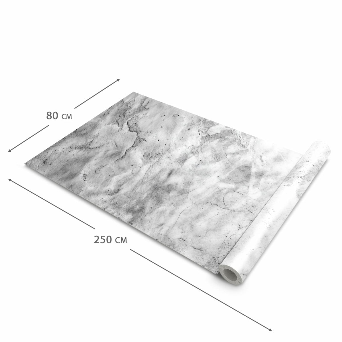 UV-beständiger waschbarer Küchenteppich mit Motiv Marmor Struktur in der Größe 60x300 cm