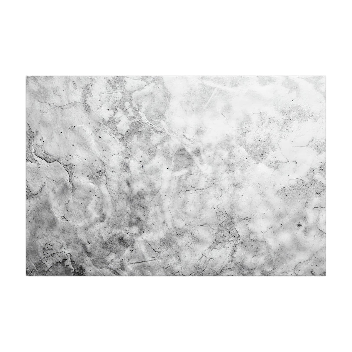 Küchenrückwand aus Glas Weißer Marmor im Hochformat, Motiv bildfüllend von vorn