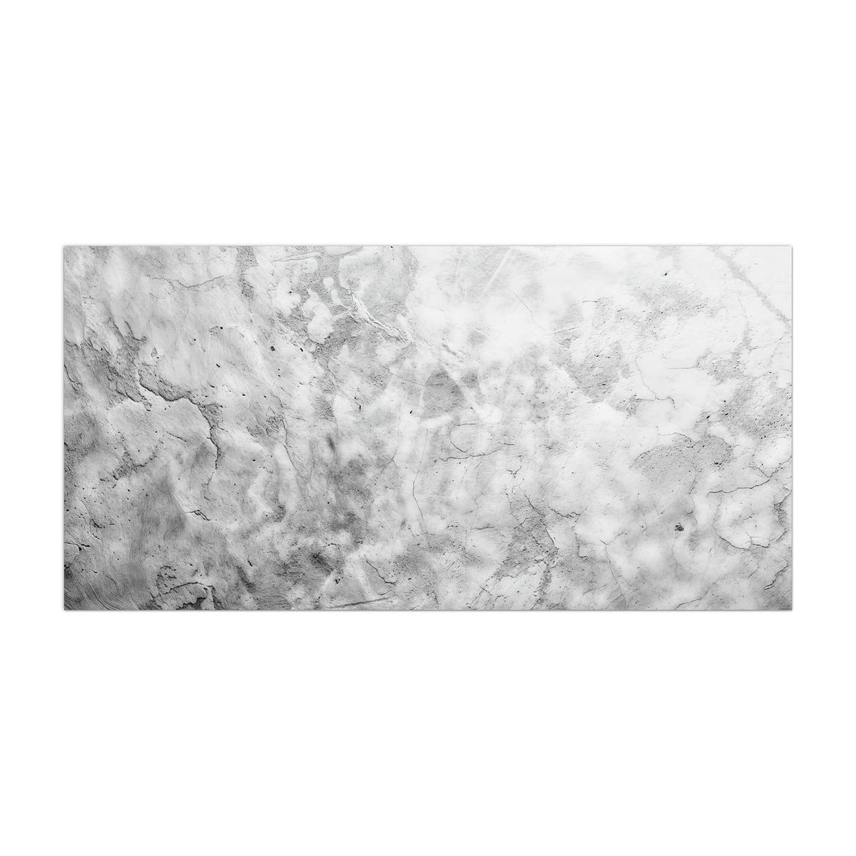 Küchenrückwand aus Glas Weißer Marmor im Hochformat, Motiv bildfüllend von vorn