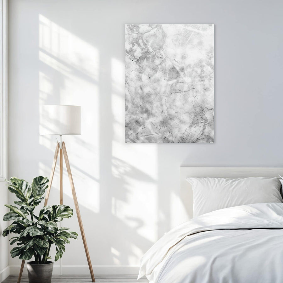 Maße Wandbild - Weißer Marmor - Hochformat