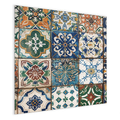 Magnettafel mit dem Motiv Mediterrane Fliesen