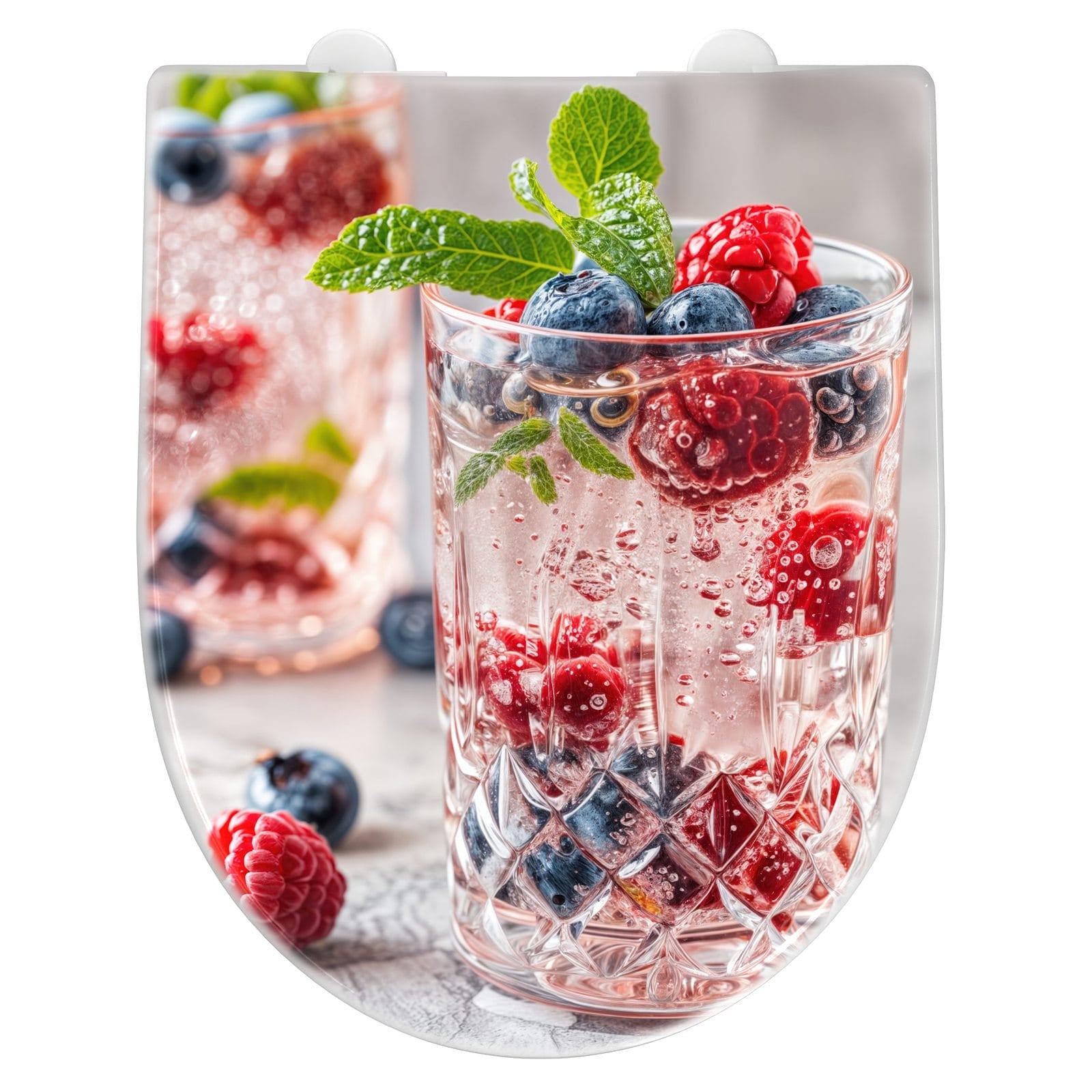 WC-Sitz mit Absenkautomatik Cocktail Beeren