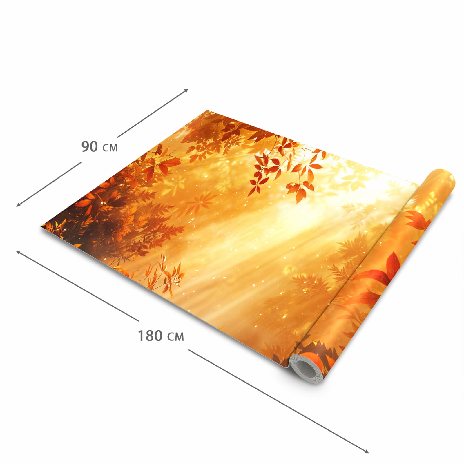 Küchenteppich mit Motiv Herbstlicher Wald in der Grösse 60x180 cm für sicheres Aufbewahren