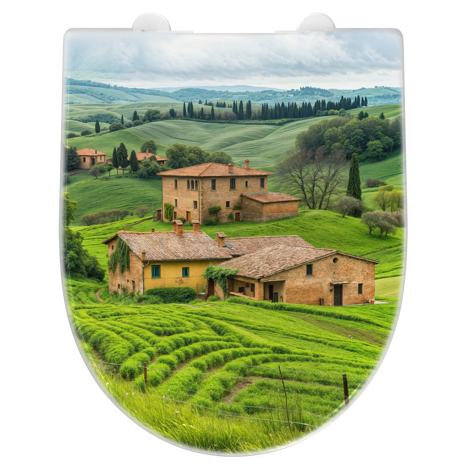 WC-Sitz mit Absenkautomatik Landschaft Italien